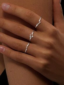 1 Pezzo Anello in Argento Sterling 925 con 12 Segni Zodiacali, Regolabile, Adatto per l'Uso Quotidiano delle Donne, Il Miglior Regalo per Madre, Fidanzata e Sorelle