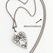 trang sức inox- phù thủy huyền bí - gothic goth - vòng cổ Halloween - Màu Bạc Cổ - Xem 4