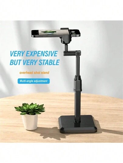 1 pieza Trípode de escritorio ajustable a 360° para transmisión en vivo, soporte flexible y cómodo para teléfono para radiodifusión, compatible con todos los teléfonos y Android, regalo para cumpleaños, familia y amigos, accesorios para teléfono