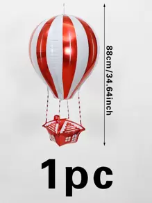 1 pieza Globo de helio con diseño de globo aerostático 4D, opciones de color rojo/rosa/azul/amarillo/verde, decoración para fiesta de cumpleaños, decoración de interiores y exteriores para celebraciones y fiestas