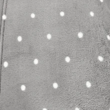 Soft Polka Dot Blanket Queen Extra Soft Anti-Allergic - 灰色 - 查看 3
