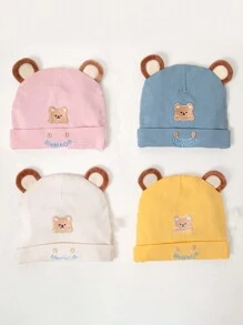 1pc Baby Cap Spring And Autumn 3-6-12 Months Male And Female Baby Cap Cute Cute 100 Days Sleeping Cap