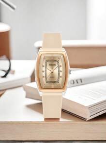 1pc Vintage Style Quartz Women Watch, Versatile For Daily Wear, Korean Fashion