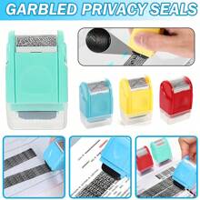 4Pcs ID Theft Protection Stamp Security Data Defender Protect Privacy Roller Set - 綠色 - 查看 8