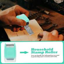 4Pcs ID Theft Protection Stamp Security Data Defender Protect Privacy Roller Set - 綠色 - 查看 4