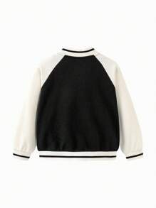 mini bala Tween Girl' Baseball Jacket, Cute And Stylish Spring Outerwear