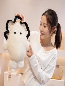 创意牡蛎毛绒背包，青少年卡通背包 - 生蠔背包 - 查看 7