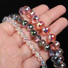 6/8/10mm AB Color Faceted Austrian Crystal Beads Round Cute Loose Spacer Beads For Jewelry Making DIY Elegant Bracelets Necklace Handmade Crafts Supplies - Beads - View 6