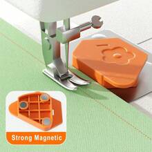 Magnetic Seam Guide For Sewing Machine, Polygonal Seam Guide Hemmer Guide With Scale, Magnetic Sewing Guide,Sewing Supplies And Accessories - Multicolor - View 2