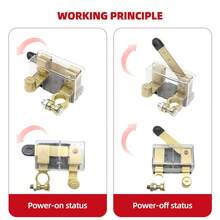 Top Post Knives Blade Master Battery Disconnect Switch Cut Off 12V 24V For Auto Car Battery Cut Off Thickened Crystal Shell - Silver - View 2