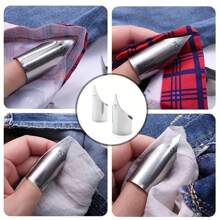 新款领子折叠工具，服装厂快速领子折叠器，可折叠双面领子、双面口袋、双面腰带，不锈钢快速领子折叠工具：适用于衬衫、裤子及五金配件的领子折叠器 - 彩色 - 查看 4