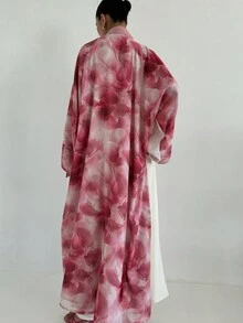 1 件时尚渐变扎染女士长袍优雅长袍