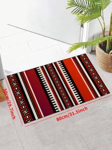 1 块西南防滑地毯，可机洗，波西米亚复古风格地毯，适用于入口客厅卧室育儿室、户外露台花园庭院装饰地毯、家居装饰、房间装饰、地毯、挂毯 - 彩色 - 查看 5