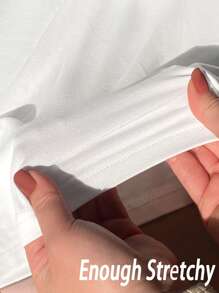 Women's Solid Color Casual Cute Bowknot Camisole Backless Fitted Top, High Elasticity, Adjustable Cami For Spring/Summer, Ruched Crop, Concert Women Rave Festival Daily Wear - White - View 8