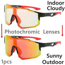0150688630001-X9337 1pc Men's Pink Multi-Material Mechanic Mask Shape Fashion Glasses For Outdoor Cycling Sports (With EVA Case, Cleaning Cloth & Glasses Strap) Beach Accessories Glasses Shades Looks Street Style And Suit For Sweater Jacket Sweatshirt Hoodie Leather Pants And Cargo PantsY2K Festival For Summer Beach Vacation, Outdoor, Travel