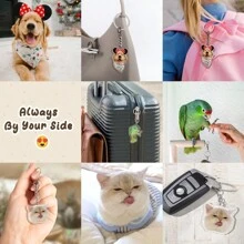 1pc Customized Photo Keychain, Acrylic Pet Keychain, Personalized Dog Keychain, Keychain With Customized Picture Sequines Colorful, Cute, Adorable, Funny, Kawaii Custom, Personalized, Unique, Customized Ideal Gifts For Him, Ideal Gifts For Her Her, Boyfriend, Girlfriend, Family, Friends, Pets, Children, Grandparents Personalized/Customized Keychain, Personalized Gifts For Women/Men