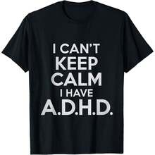 Funny ADHD T-Shirt - Black - View 1