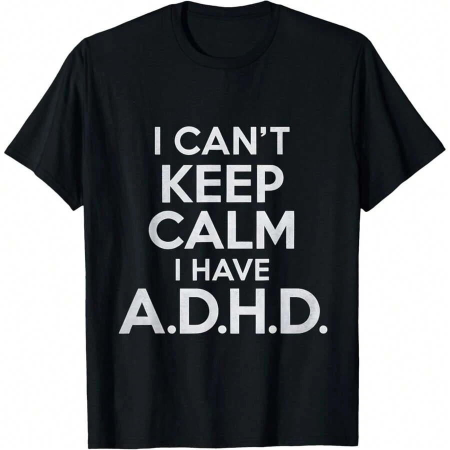 Funny ADHD T-Shirt - Black - View 1
