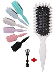 Cepillo para definir rizos, cepillo de peinado para cabello rizado para desenredar, dar forma y definir rizos para mujeres y hombres con menos tensión, diseñado por Candy Brush por Candy Brush, cepillo de pelo, peine, herramientas de peluquería, productos y accesorios de peluquería para salón de belleza, artículos de viaje esenciales