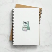 1/2/5pcs Plot Twist: I Bought Another Book Stickers | Fun & Personalized Vinyl Stickers For Planners, Journals And Laptops | Cute & Positive Design For Meditation Enthusiasts, Wellness Gurus And Book Lovers | Artistic Positive Affirmation Stickers - Multicolor - View 6