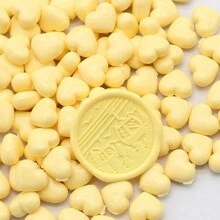 200颗/袋 心形封蜡珠，适用于印章、手工卡片和信封装饰、蜡封、DIY工艺品、礼品包装、信封封口、派对邀请函、剪贴簿、返校季、文具 - 心形 - 查看 13