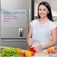 Acrylic Magnetic Dry Erase Board Calendar For Fridge, 16.5"X12" Inch Clear Dry Erase Calendar For Refrigerator, Magnetic Planning Calendar Includes 6 Colors Dry Erase Markers And Magnetic Pen Holder - Memo Board - View 6