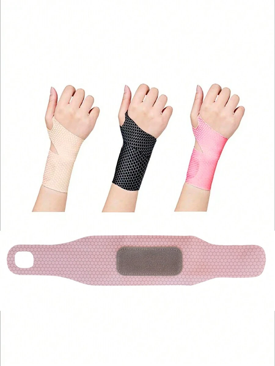 1 buah Gelang Olahraga Unisex Aneka Warna, Pelindung Pergelangan Tangan Ringan dan Bernapas untuk Kebugaran - MultiWarna - View 1