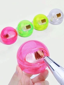 1 件装美甲清洁工具套装，含钢丝刷和尼龙刷，用于清洁碳化钨/陶瓷指甲钻头