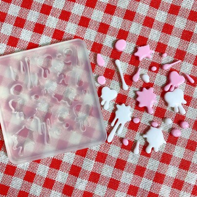 Cream Resin Casting Mold, Silicone Mold Accessories, Resin Liquid Mold, Resin Keychain Silicone Mold, Resin Mold