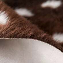 1pc Modern Home Decor Cartoon Deer Shaped Rug/Mat, Bedroom/Bathroom Carpet, Nordic Style Bedside Rug, Non-Slip Washable Living Room Carpet, Soft Plush Bedroom Shaped Mat, Unique Animal Pattern Rug/Mat, Decorative Pad, Great Gift Idea - Multicolor - View 5