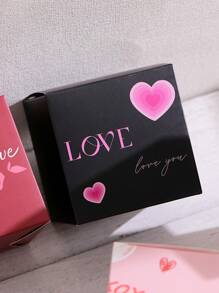 6pcs Elegant Mini Gift Boxes Burgundy Red Gift Boxes With "Love" Pattern. Perfect For Candies, Chocolates And Small Gifts. Perfect For Valentine's Day, Weddings, Anniversaries And Celebrations. Chic Gift Packaging For Special Occasions