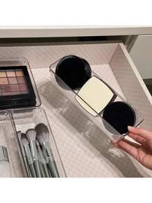 1/5/7/11 Stück Make-up Organizer Box, Schubladenartiger Make-up und Hautpflege Aufbewahrungskasten für Lippenstift, Make-up Pinsel, Parfüm, Gesichtsmasken, Nagellack, Toner, Lidschattenpalette, Badezimmer & Schlafzimmer Aufbewahrung, elegantes transparentes PET-Material, Kosmetikorganizer Tablett Tasche, Taschen, Make-up Tasche, Kosmetikaufbewahrung, Organizer, Aufbewahrung, Make-up Organizer, Make-up Taschen - Transparent - Übersicht 11