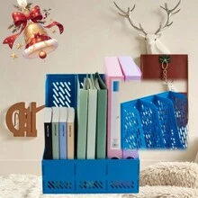 多功能桌面文件整理器，包括文件夹、文件托盘、杂志架、书架、文具收纳架、办公用品