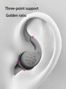 1 Pair Of Soft Silicone Earplugs; Noise Reduction; Super Strong Sound Insulation, Super Silent Noise Reduction To Help Sleep, Specially Designed For Sleep, Noise Reduction, Comfortable And Convenient To Wear, Easy To Store, Holiday Gifts, For Office, Bus, Travel, And Give You A Quiet World,Women Valentine Gift Birthday Boyfriend Girlfriend