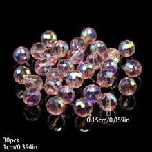 6/8/10mm AB Color Faceted Austrian Crystal Beads Round Cute Loose Spacer Beads For Jewelry Making DIY Elegant Bracelets Necklace Handmade Crafts Supplies - Beads - View 19