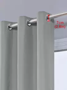 1 pezzo Tenda da finestra di colore unito, impermeabile e oscurante, isolante termico moderno e semplice, adatta per uso all'esterno, in camera da letto e in soggiorno