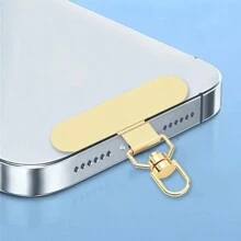 360° Rotating Stainless Steel Mobile Phone Lanyard Connector, Ultra-Thin Metal Patch, Rope Attachment, Universal Mobile Phone Accessories - Multicolor - View 6