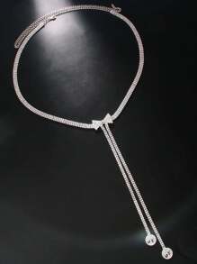Party 1pc Luxury Copper Alloy Rhinestone Decor Waist Chain For Women For Daily Life Halloween