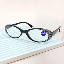 新款时尚镶钻老花镜，男女款，舒适年轻，个性化眼镜 - clear - 查看 9