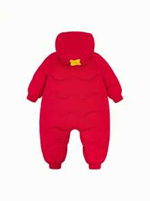 mini bala Pelele acolchado para bebé niña, conjunto de Año Nuevo con calentador de vientre incorporado