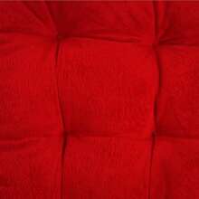 Cojín para silla, cojín suave para silla, cojín para asiento de silla con lazos, para interior, jardín, terraza, cocina, (rojo, 45 x 45 cm)