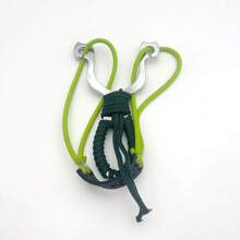 Resortera de goma de alta potencia con estructura redonda, especial para competición. Resortera de aleación de alta precisión (color aleatorio) - Negro - Ver 2