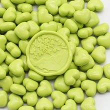200颗/袋 心形封蜡珠，适用于印章、手工卡片和信封装饰、蜡封、DIY工艺品、礼品包装、信封封口、派对邀请函、剪贴簿、返校季、文具 - 心形 - 查看 18