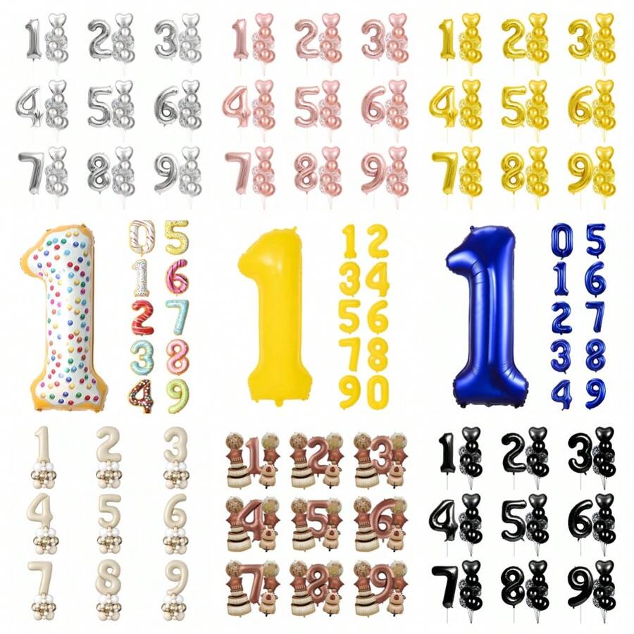 1set 40 Inch Chocolate Number Capybara Birthday Cake Foil Balloon, Round Capybara Chocolate Stars Birthday Cake Balloon For Birthday Decorations Capybara Party Favors Capybara Theme Party Supplies Decor