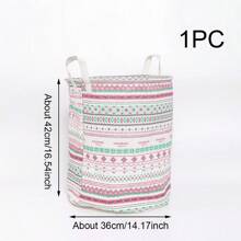 1 pieza - Cesta para ropa sucia con diseño creativo de tela, cubo de almacenamiento plegable, cesta de almacenamiento de juguetes y ropa sucia impermeable, cesta de la colada, organizador de baño, cesta, cesta de almacenamiento, cesta de lavandería plegable