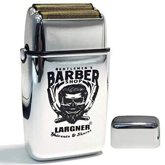  LARGNER 电动箔和秃头剃须刀 2 合 1 男士双剃须刀 往复式剃须刀片和弹出式胡须修剪器 带可充电 2 头可调速男士胡须剃须刀 用于理发，送给男朋友