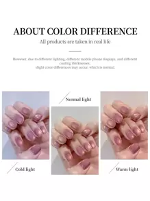 XEIJAYI 1支装 15毫升 玫瑰女王猫眼指甲油 可卸UV LED凝胶指甲油 女士DIY美甲 - 不含磁性棒 - 粉色 - 查看 5