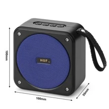 Bocina Radio Portátil Con  Bluetooth Usb Fm - Azul - Ver 6