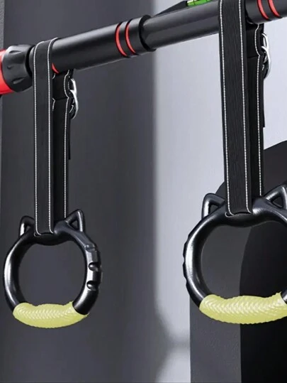 Adjustable Gymnastics Rings - PA Material, Suitable For Grip Strength Training, Easy Installation, Load Capacity Up To 661.39 Lbs - Perfect Choice For Home Workout