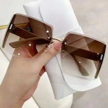 Ochelari de soare noi pentru femei, cu design auriu strălucitor pe ambele părți, model 2024, la modă și personalizabili, potriviți pentru viața de zi cu zi, alpinism, drumeții, călătorii, plajă și efect de umbrelă pentru vacanța de vară la plajă, în aer liber, călătorii
